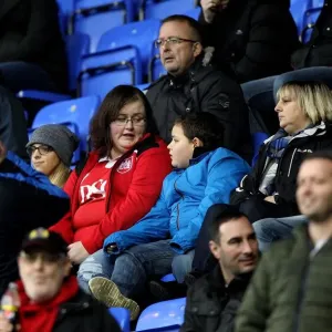 Bristol City Supporters at Reading's Madejski Stadium, Sky Bet Championship Match (2016)