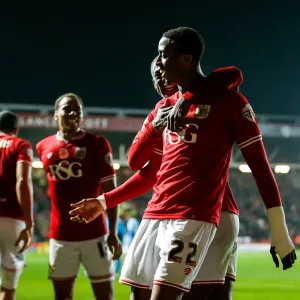 Bristol City Takes 1-0 Half-Time Lead Over Wolves Print