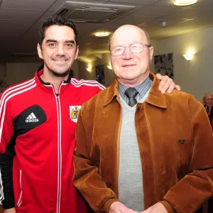 Bristol City: A Tradition Upheld - Current Kit Man Scott Murray and Former Kit Man Buster Footman at Ashton Gate