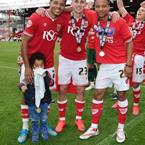Bristol City Triumph: Smith, Bryan, and Reid in Action Against Walsall, May 2015