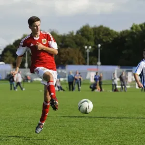 Bristol City U18's Ben Last Battles for Possession Against Brighton & Hove Albion