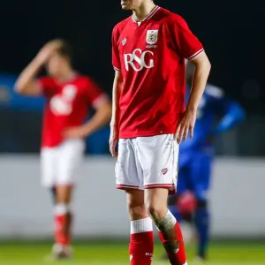 Print of Bristol City U18 player James Morton looking dejected