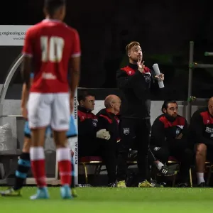 Bristol City U21s: Wade Elliott Coaches from the Touchline Against Sheffield Wednesday U21s at Ashton Gate Stadium