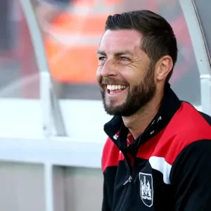 Bristol City Under-21 Manager Jamie McAllister Grins during Cheltenham Town Match, 2016