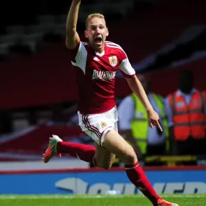 Bristol City V Bradford City Print - Scott Wagstaff Celebrates Goal