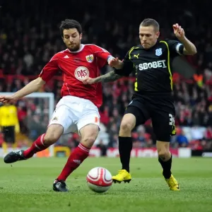 Bristol City v Cardiff City Print - 01/01/2011 Football Match Photo
