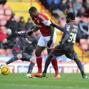 Partido de fútbol entre Bristol City y Carlisle United el día 10 de febrero del año 2014
