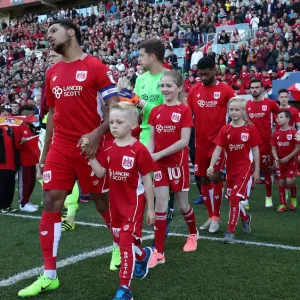 Bristol City vs Barnsley: Championship Match Kick-Off at Ashton Gate - Mascots Lead the Way