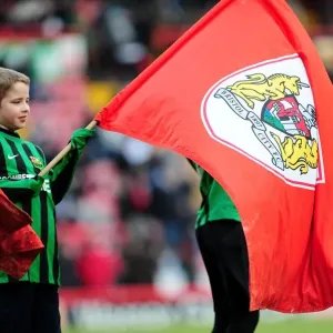 Bristol City vs Barnsley: Flagbearer at Ashton Gate, Npower Championship (February 2013)