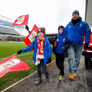 Bristol City vs Birmingham City: Sky Bet Championship Half Time Parade at Ashton Gate Stadium