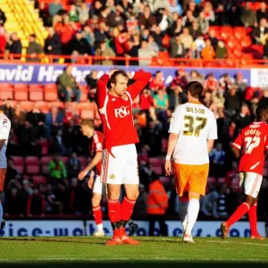 Bristol City vs Blackpool Clash at Ashton Gate Stadium - February 25, 2012 - Football Match Bristol City vs Blackpool Clash at Ashton Gate Stadium - February 25, 2012 - Football Match