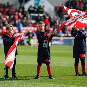 Bristol City vs. Cardiff City: Flag-Bearing Supporters at Ashton Gate Stadium, 2016