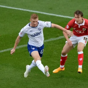 Bristol City vs Chesterfield: Luke Freeman Clears Under Pressure from Eoin Doyle
