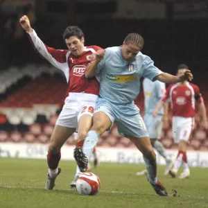 Bristol City vs Colchester United: Ivan Sproule In Action