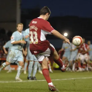 Bristol City vs Colchester United: Lee Johnson in Action