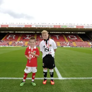 Bristol City vs Colchester United Mascot Showdown in Sky Bet League One at Ashton Gate Bristol City vs Colchester United Mascot Showdown in Sky Bet League One at Ashton Gate