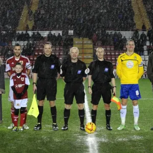 Bristol City vs Coventry City: Mascots and Sponsors Gather at Ashton Gate, Sky Bet League One Football Match - February 2014