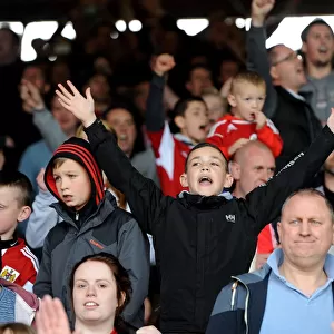 Bristol City vs Crewe: East End Fans Passionate Support at Ashton Gate, 2014