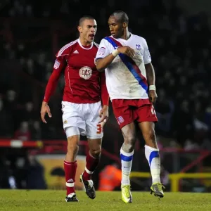 Bristol City vs Crystal Palace: Caulker and Andrews Clash in Championship Match, 28th December 2010