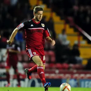 Bristol City vs Crystal Palace: Steven Davies in Action at Ashton Gate Stadium, 2012 - Football Championship Match