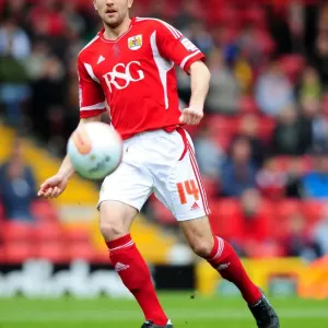 Bristol City vs Derby County: Cole Skuse in Action at Ashton Gate Stadium, 2012