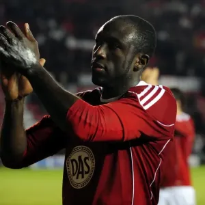 Bristol City vs Derby County: Damion Stewart in Action - Championship Football Match, Ashton Gate Stadium (11/12/2010)