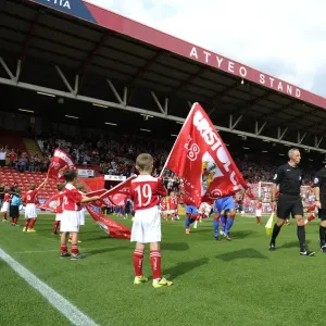 Bristol City vs Doncaster Rovers: Flag Bearers and Guard of Honor at Ashton Gate, Sky Bet League One Bristol City vs Doncaster Rovers: Flag Bearers and Guard of Honor at Ashton Gate, Sky Bet League One