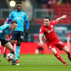 Bristol City vs Fleetwood Town: Intense Moment as Lee Tomlin Clashes with George Glendon in The Emirates FA Cup Third Round Bristol City vs Fleetwood Town: Intense Moment as Lee Tomlin Clashes with George Glendon in The Emirates FA Cup Third Round