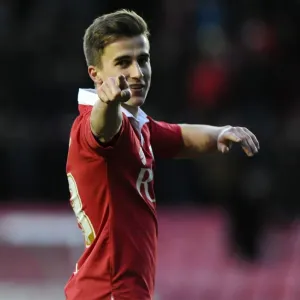 Bristol City vs Fleetwood Town: Joe Bryan in Action at Ashton Gate, Sky Bet League One (February 1, 2015)