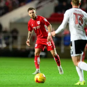 Bristol City vs Fulham: Matty Taylor in Action at Ashton Gate, 2017 Bristol City vs Fulham: Matty Taylor in Action at Ashton Gate, 2017