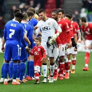 Bristol City vs Ipswich Town: Mascots Shake Hands at Ashton Gate, 2016 Bristol City vs Ipswich Town: Mascots Shake Hands at Ashton Gate, 2016