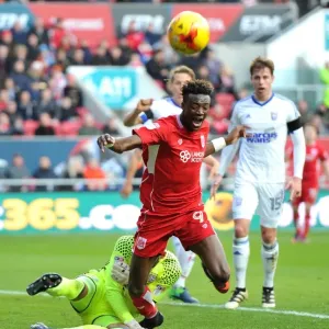 Bristol City vs Ipswich Town: Tammy Abraham Foul by Bartosz Bialkowski Bristol City vs Ipswich Town: Tammy Abraham Foul by Bartosz Bialkowski