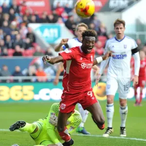 Bristol City vs Ipswich Town: Tammy Abraham Fouled by Bartosz Bialkowski Bristol City vs Ipswich Town: Tammy Abraham Fouled by Bartosz Bialkowski