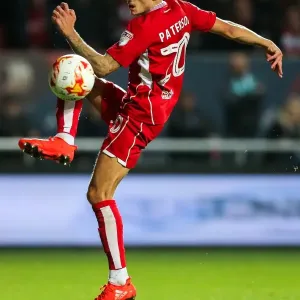 Bristol City vs Leeds United: Jamie Paterson's Shot at Ashton Gate Stadium, Sky Bet EFL Championship Bristol City vs Leeds United: Jamie Paterson's Shot at Ashton Gate Stadium, Sky Bet EFL Championship