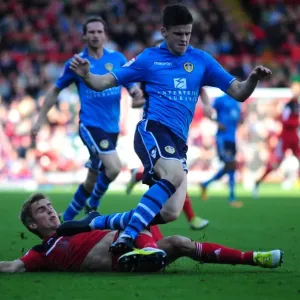 Bristol City vs Leeds United: Joe Bryan Tackles Sam Byram