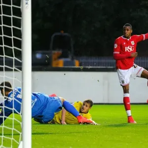 Bristol City vs Leeds United: Kodjia's Shot Blocked by Silvestri Bristol City vs Leeds United: Kodjia's Shot Blocked by Silvestri