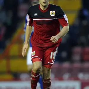 Bristol City vs Leicester City: Liam Kelly in Action, Championship Football Match at Ashton Gate Stadium - January 12, 2013