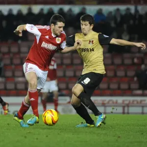 Bristol City vs Leyton Orient: Intense Moment as Brendan Moloney Clashes with Lloyd James