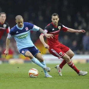 Bristol City vs Middlesbrough: Kieran Dyer Shields the Ball from Sam Baldock Bristol City vs Middlesbrough: Kieran Dyer Shields the Ball from Sam Baldock