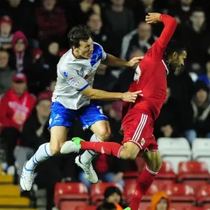 Bristol City vs Millwall Print - Aerial Challenge