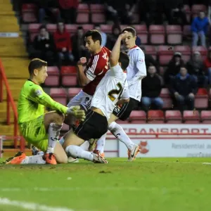 Bristol City vs MK Dons: David Martin Denies Sam Baldock's Goal