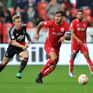Bristol City vs Nottingham Forest Print, Sky Bet Championship Match