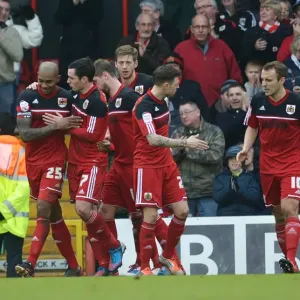 Bristol City vs. Nottingham Forest Print - Ashton Gate Stadium Photo