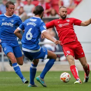 Bristol City vs Portsmouth: Aaron Wilbraham in Action at Ashton Gate Stadium (Pre-Season Friendly, 2016)