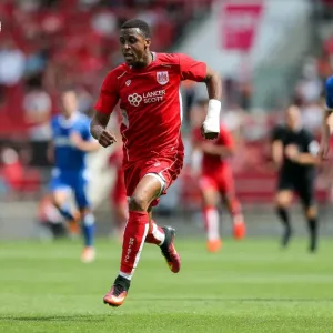 Bristol City vs Portsmouth: Jonathan Kodjia in Action at Ashton Gate Stadium (Pre-Season Friendly, 2016)