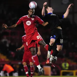 Bristol City vs Portsmouth: Kalifa Cisse vs Joel Ward - Championship Battle for the High Ball (08/03/2011)