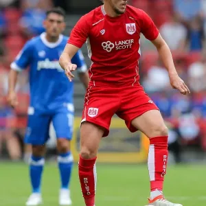 Bristol City vs Portsmouth: Luke Ayling in Action at Ashton Gate Stadium (Pre-Season Friendly)