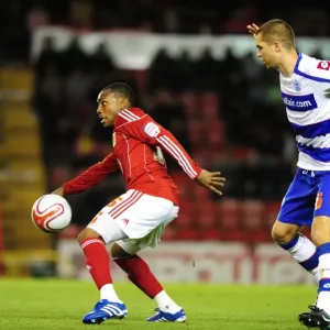 Bristol City vs QPR: Intense Moment Between Danny Rose and Matt Connolly during the Npower Championship Match at Ashton Gate (October 2010)