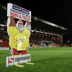 Print of Bristol City vs Shrewsbury Town football match at Ashton Gate Print of Bristol City vs Shrewsbury Town football match at Ashton Gate