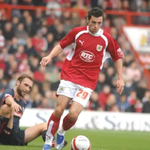 Bristol City vs Stoke City: Ivan Sproule in Action Bristol City vs Stoke City: Ivan Sproule in Action